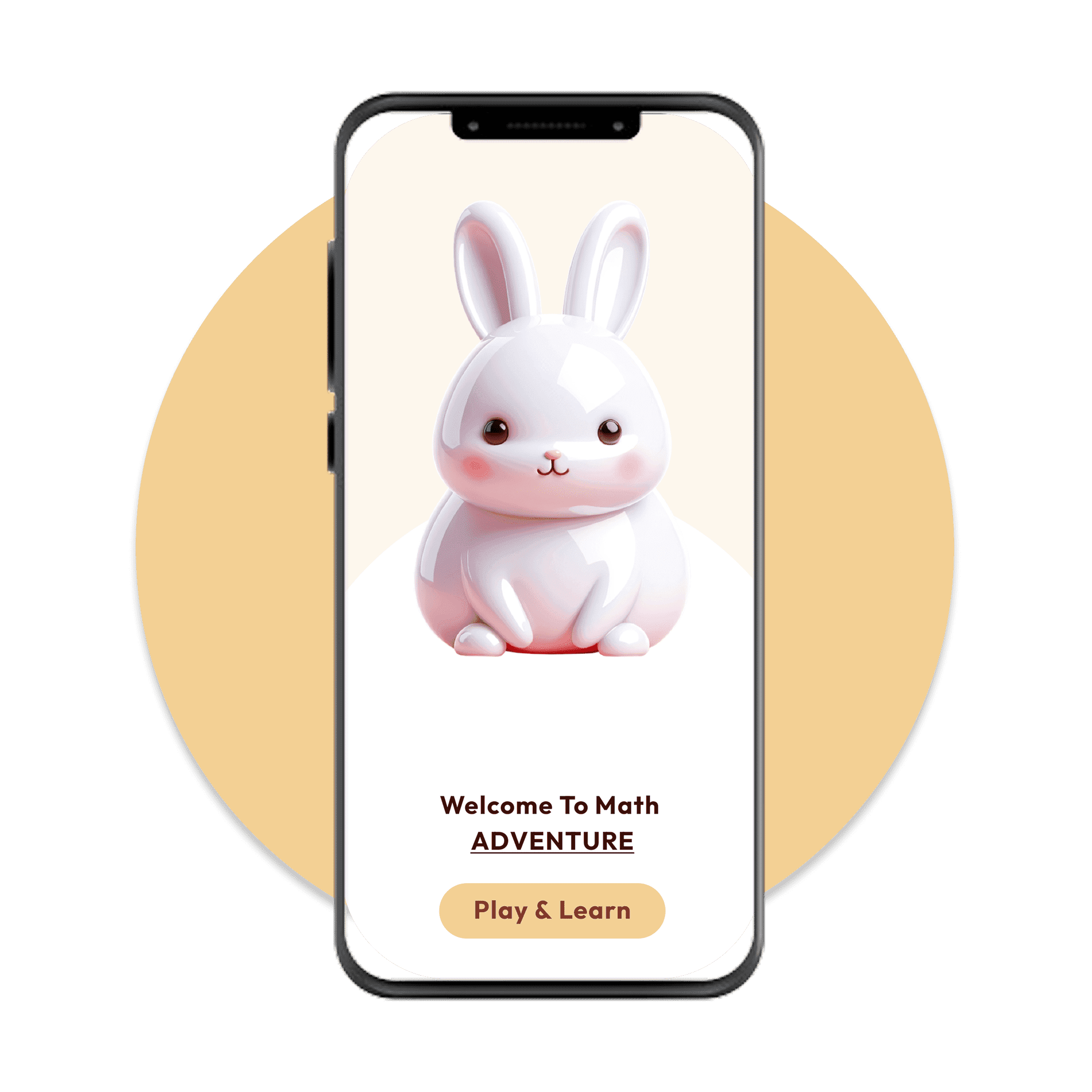 Math Adventure kids math games app on an Android phone